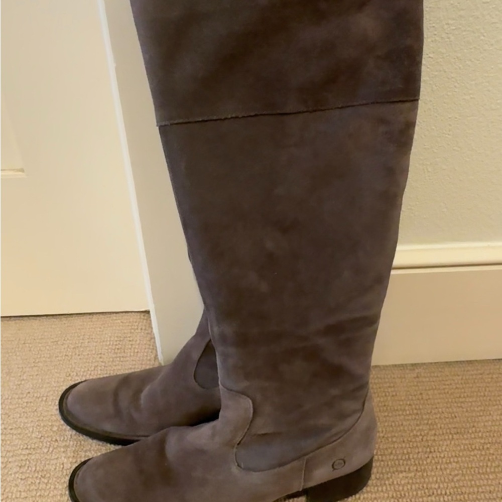 Born Gray Heeled Boots